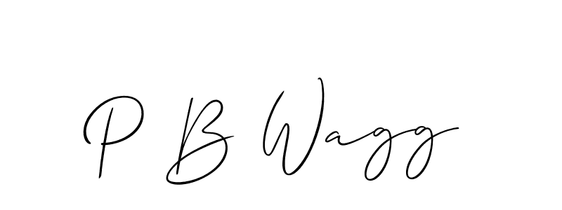 Here are the top 10 professional signature styles for the name P B Wagg. These are the best autograph styles you can use for your name. P B Wagg signature style 2 images and pictures png