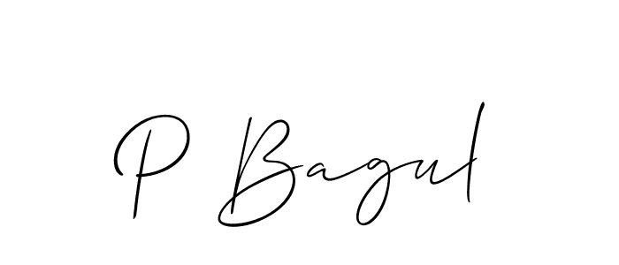 Similarly Allison_Script is the best handwritten signature design. Signature creator online .You can use it as an online autograph creator for name P Bagul. P Bagul signature style 2 images and pictures png