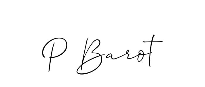 Check out images of Autograph of P Barot name. Actor P Barot Signature Style. Allison_Script is a professional sign style online. P Barot signature style 2 images and pictures png
