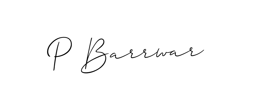 Make a beautiful signature design for name P Barrwar. Use this online signature maker to create a handwritten signature for free. P Barrwar signature style 2 images and pictures png