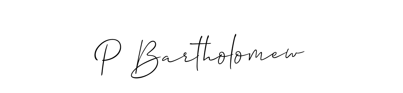 Similarly Allison_Script is the best handwritten signature design. Signature creator online .You can use it as an online autograph creator for name P Bartholomew. P Bartholomew signature style 2 images and pictures png