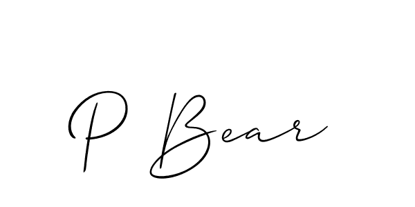 Here are the top 10 professional signature styles for the name P Bear. These are the best autograph styles you can use for your name. P Bear signature style 2 images and pictures png