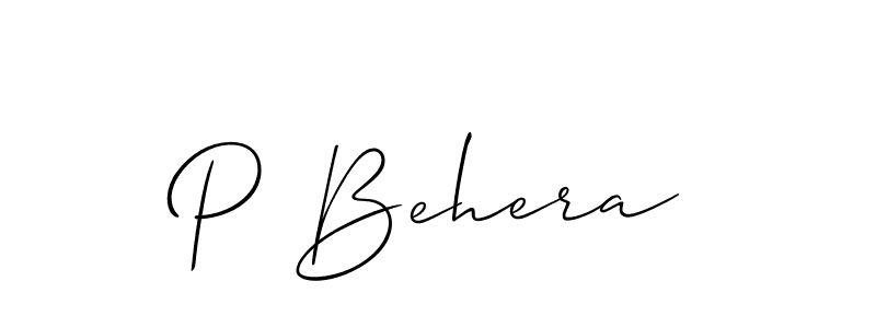 Here are the top 10 professional signature styles for the name P Behera. These are the best autograph styles you can use for your name. P Behera signature style 2 images and pictures png