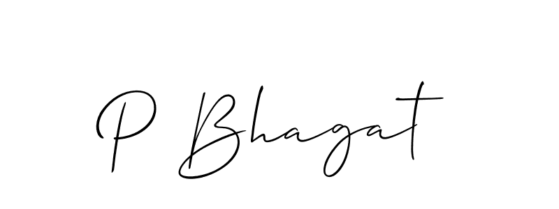 Also You can easily find your signature by using the search form. We will create P Bhagat name handwritten signature images for you free of cost using Allison_Script sign style. P Bhagat signature style 2 images and pictures png