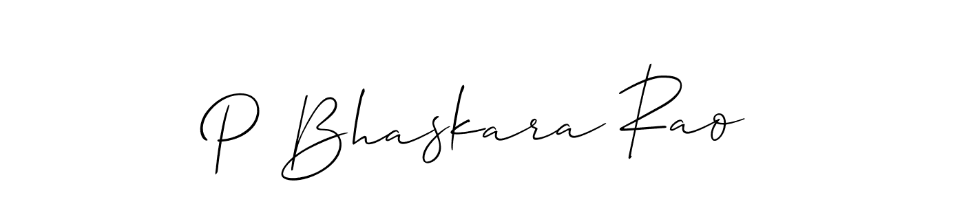 This is the best signature style for the P Bhaskara Rao name. Also you like these signature font (Allison_Script). Mix name signature. P Bhaskara Rao signature style 2 images and pictures png