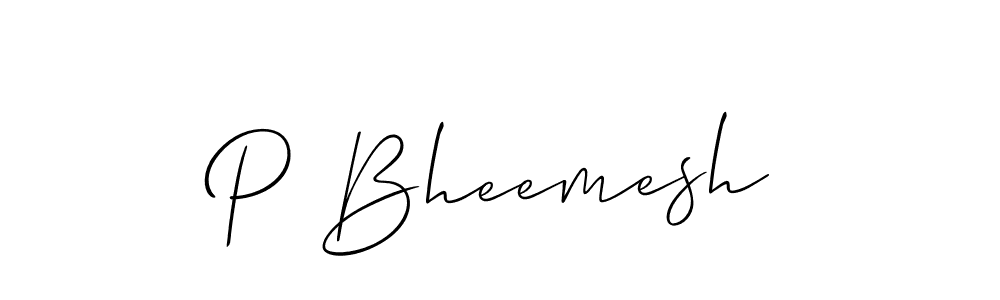 How to Draw P Bheemesh signature style? Allison_Script is a latest design signature styles for name P Bheemesh. P Bheemesh signature style 2 images and pictures png
