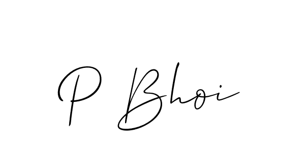 Make a beautiful signature design for name P Bhoi. Use this online signature maker to create a handwritten signature for free. P Bhoi signature style 2 images and pictures png