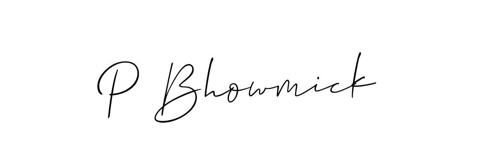 Also You can easily find your signature by using the search form. We will create P Bhowmick name handwritten signature images for you free of cost using Allison_Script sign style. P Bhowmick signature style 2 images and pictures png