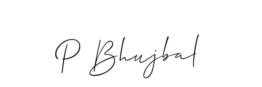 Also You can easily find your signature by using the search form. We will create P Bhujbal name handwritten signature images for you free of cost using Allison_Script sign style. P Bhujbal signature style 2 images and pictures png