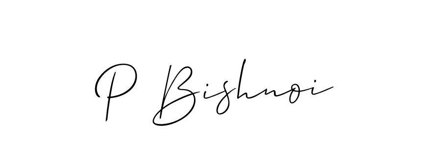 It looks lik you need a new signature style for name P Bishnoi. Design unique handwritten (Allison_Script) signature with our free signature maker in just a few clicks. P Bishnoi signature style 2 images and pictures png