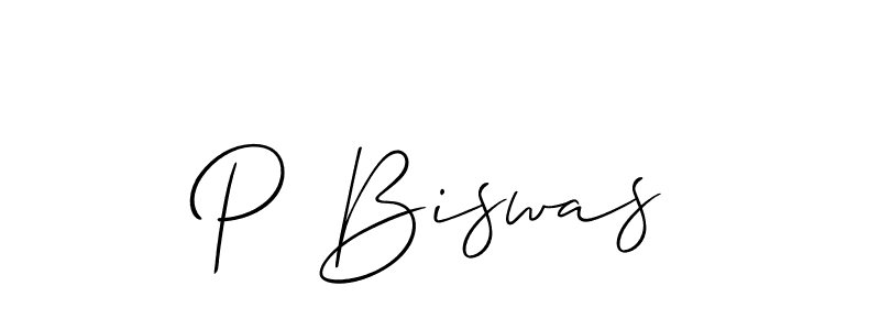 Best and Professional Signature Style for P Biswas. Allison_Script Best Signature Style Collection. P Biswas signature style 2 images and pictures png