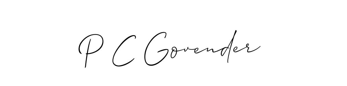 Similarly Allison_Script is the best handwritten signature design. Signature creator online .You can use it as an online autograph creator for name P C Govender. P C Govender signature style 2 images and pictures png
