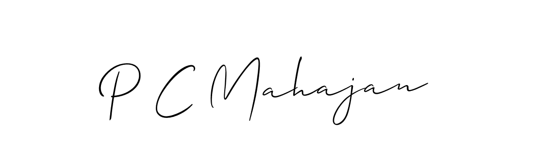 P C Mahajan stylish signature style. Best Handwritten Sign (Allison_Script) for my name. Handwritten Signature Collection Ideas for my name P C Mahajan. P C Mahajan signature style 2 images and pictures png