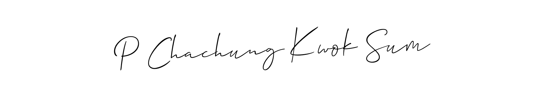 See photos of P Chachung Kwok Sum official signature by Spectra . Check more albums & portfolios. Read reviews & check more about Allison_Script font. P Chachung Kwok Sum signature style 2 images and pictures png