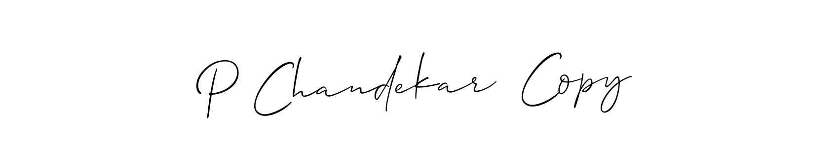 Once you've used our free online signature maker to create your best signature Allison_Script style, it's time to enjoy all of the benefits that P Chandekar  Copy name signing documents. P Chandekar  Copy signature style 2 images and pictures png