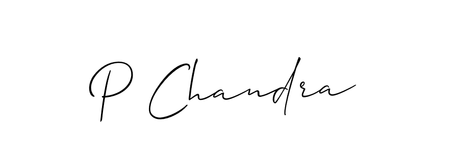 How to make P Chandra name signature. Use Allison_Script style for creating short signs online. This is the latest handwritten sign. P Chandra signature style 2 images and pictures png