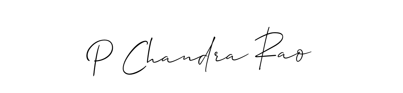 Also You can easily find your signature by using the search form. We will create P Chandra Rao name handwritten signature images for you free of cost using Allison_Script sign style. P Chandra Rao signature style 2 images and pictures png
