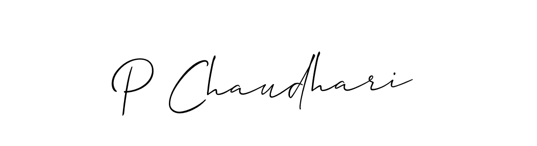 Similarly Allison_Script is the best handwritten signature design. Signature creator online .You can use it as an online autograph creator for name P Chaudhari. P Chaudhari signature style 2 images and pictures png