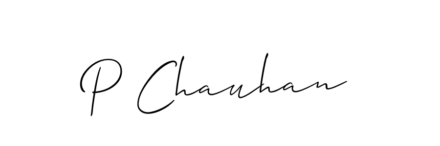 Also You can easily find your signature by using the search form. We will create P Chauhan name handwritten signature images for you free of cost using Allison_Script sign style. P Chauhan signature style 2 images and pictures png