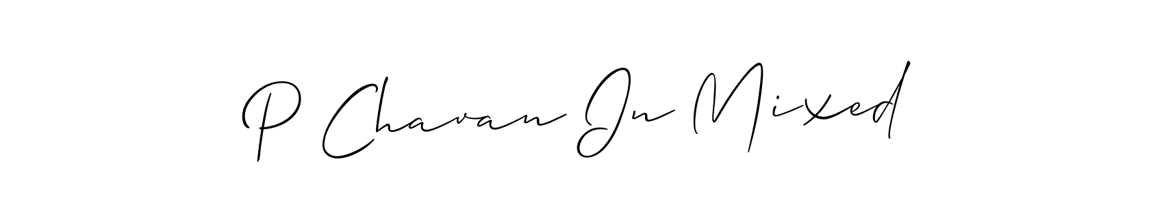 Best and Professional Signature Style for P Chavan In Mixed. Allison_Script Best Signature Style Collection. P Chavan In Mixed signature style 2 images and pictures png