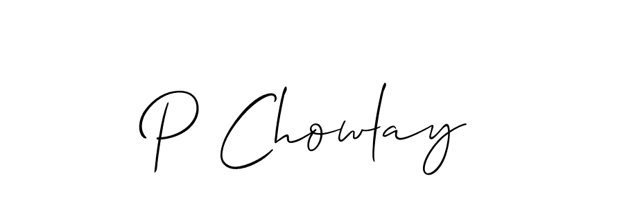 You can use this online signature creator to create a handwritten signature for the name P Chowlay. This is the best online autograph maker. P Chowlay signature style 2 images and pictures png