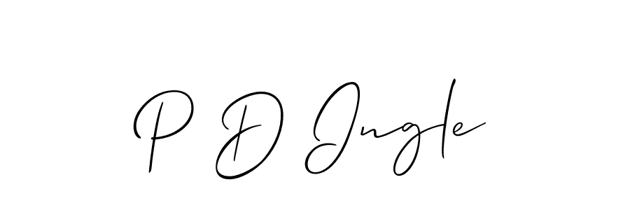 if you are searching for the best signature style for your name P D Ingle. so please give up your signature search. here we have designed multiple signature styles  using Allison_Script. P D Ingle signature style 2 images and pictures png