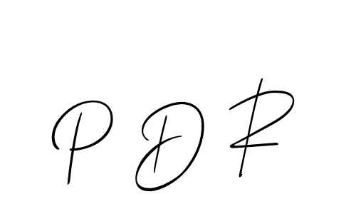 P D R stylish signature style. Best Handwritten Sign (Allison_Script) for my name. Handwritten Signature Collection Ideas for my name P D R. P D R signature style 2 images and pictures png