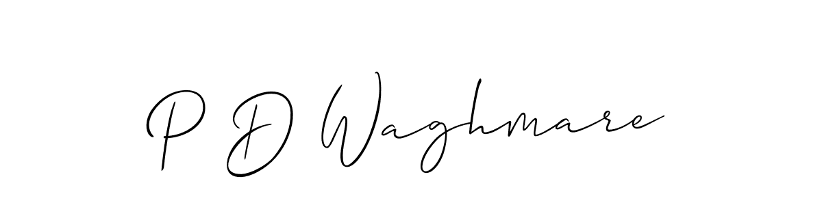 You should practise on your own different ways (Allison_Script) to write your name (P D Waghmare) in signature. don't let someone else do it for you. P D Waghmare signature style 2 images and pictures png