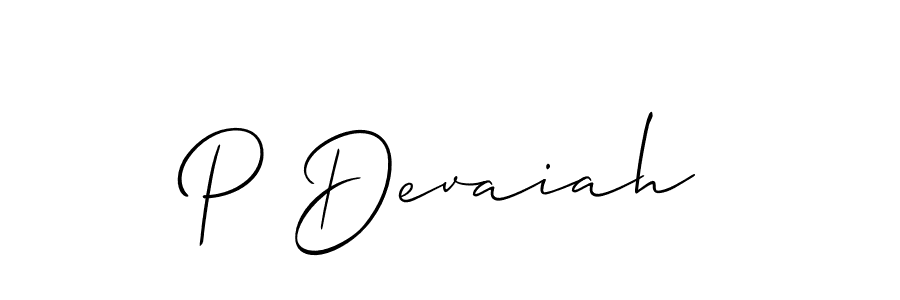 Best and Professional Signature Style for P Devaiah. Allison_Script Best Signature Style Collection. P Devaiah signature style 2 images and pictures png