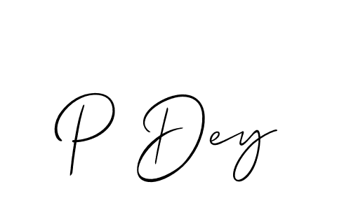 Use a signature maker to create a handwritten signature online. With this signature software, you can design (Allison_Script) your own signature for name P Dey. P Dey signature style 2 images and pictures png