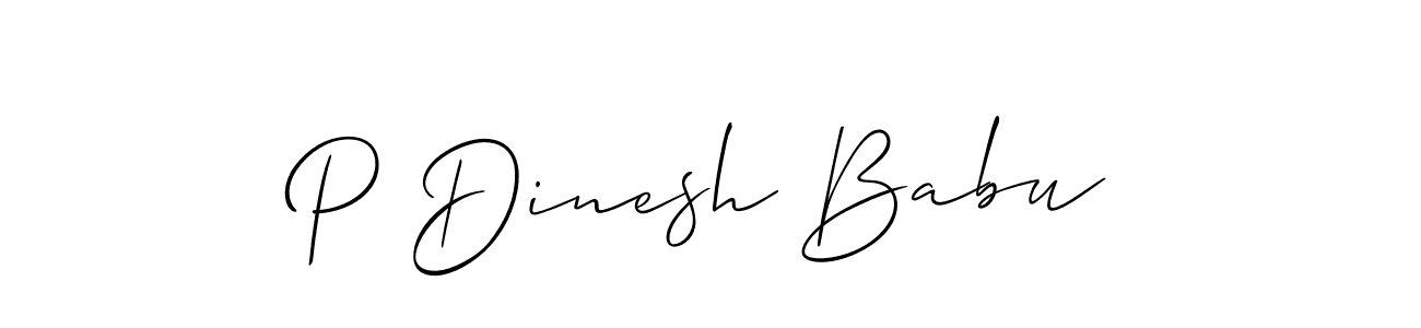 Once you've used our free online signature maker to create your best signature Allison_Script style, it's time to enjoy all of the benefits that P Dinesh Babu name signing documents. P Dinesh Babu signature style 2 images and pictures png