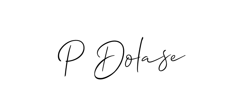 Best and Professional Signature Style for P Dolase. Allison_Script Best Signature Style Collection. P Dolase signature style 2 images and pictures png