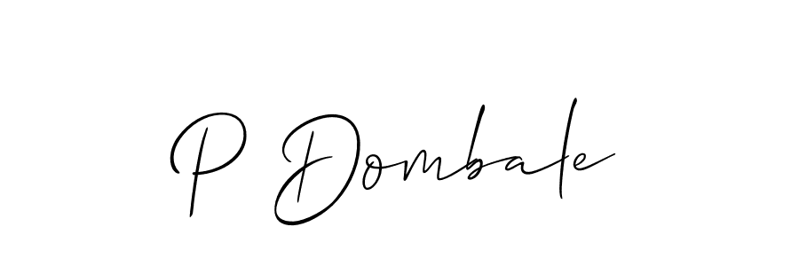 How to make P Dombale signature? Allison_Script is a professional autograph style. Create handwritten signature for P Dombale name. P Dombale signature style 2 images and pictures png