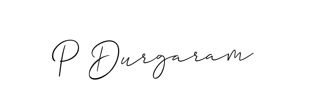 You should practise on your own different ways (Allison_Script) to write your name (P Durgaram) in signature. don't let someone else do it for you. P Durgaram signature style 2 images and pictures png