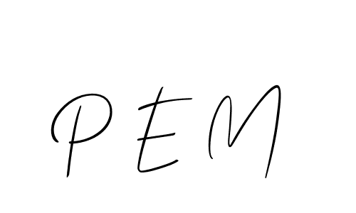 How to make P E M signature? Allison_Script is a professional autograph style. Create handwritten signature for P E M name. P E M signature style 2 images and pictures png