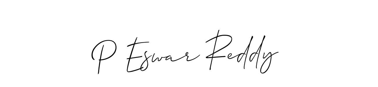 Make a beautiful signature design for name P Eswar Reddy. Use this online signature maker to create a handwritten signature for free. P Eswar Reddy signature style 2 images and pictures png