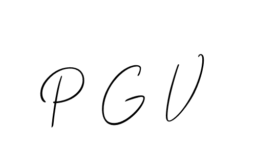 Create a beautiful signature design for name P G V. With this signature (Allison_Script) fonts, you can make a handwritten signature for free. P G V signature style 2 images and pictures png