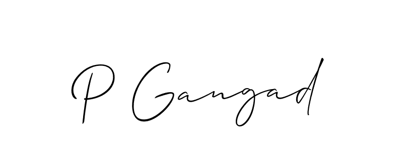 See photos of P Gangad official signature by Spectra . Check more albums & portfolios. Read reviews & check more about Allison_Script font. P Gangad signature style 2 images and pictures png