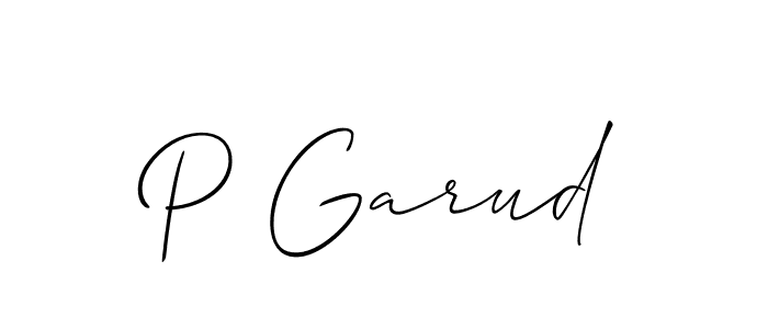 Allison_Script is a professional signature style that is perfect for those who want to add a touch of class to their signature. It is also a great choice for those who want to make their signature more unique. Get P Garud name to fancy signature for free. P Garud signature style 2 images and pictures png