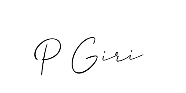 How to Draw P Giri signature style? Allison_Script is a latest design signature styles for name P Giri. P Giri signature style 2 images and pictures png