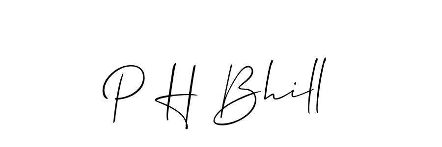 It looks lik you need a new signature style for name P H Bhill. Design unique handwritten (Allison_Script) signature with our free signature maker in just a few clicks. P H Bhill signature style 2 images and pictures png