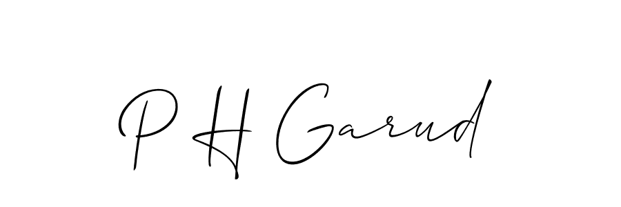 You can use this online signature creator to create a handwritten signature for the name P H Garud. This is the best online autograph maker. P H Garud signature style 2 images and pictures png