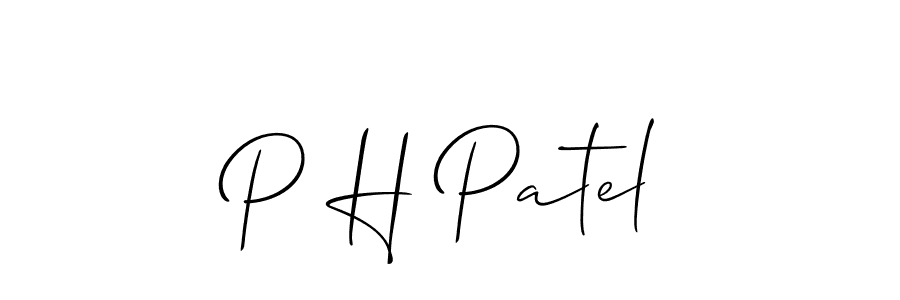 How to Draw P H Patel signature style? Allison_Script is a latest design signature styles for name P H Patel. P H Patel signature style 2 images and pictures png