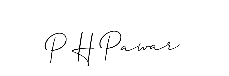 You should practise on your own different ways (Allison_Script) to write your name (P H Pawar) in signature. don't let someone else do it for you. P H Pawar signature style 2 images and pictures png