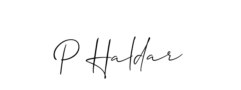 Make a beautiful signature design for name P Haldar. Use this online signature maker to create a handwritten signature for free. P Haldar signature style 2 images and pictures png