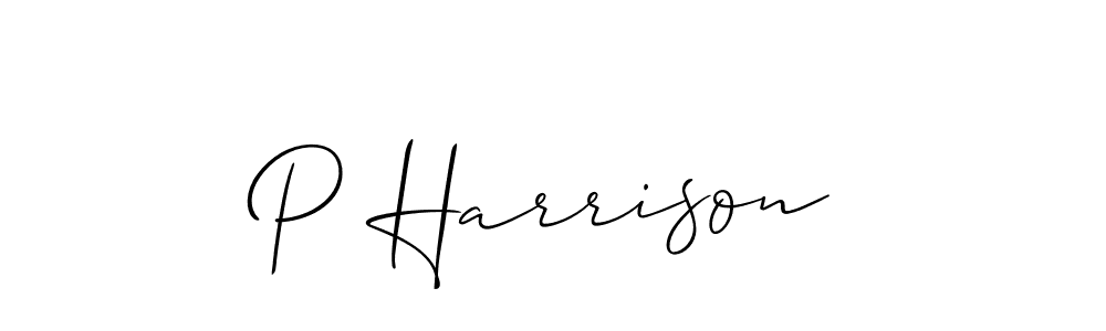 You should practise on your own different ways (Allison_Script) to write your name (P Harrison) in signature. don't let someone else do it for you. P Harrison signature style 2 images and pictures png