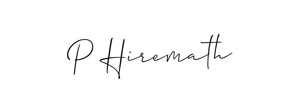 The best way (Allison_Script) to make a short signature is to pick only two or three words in your name. The name P Hiremath include a total of six letters. For converting this name. P Hiremath signature style 2 images and pictures png
