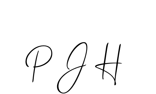 P J H stylish signature style. Best Handwritten Sign (Allison_Script) for my name. Handwritten Signature Collection Ideas for my name P J H. P J H signature style 2 images and pictures png