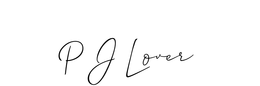 Make a beautiful signature design for name P J Lover. Use this online signature maker to create a handwritten signature for free. P J Lover signature style 2 images and pictures png