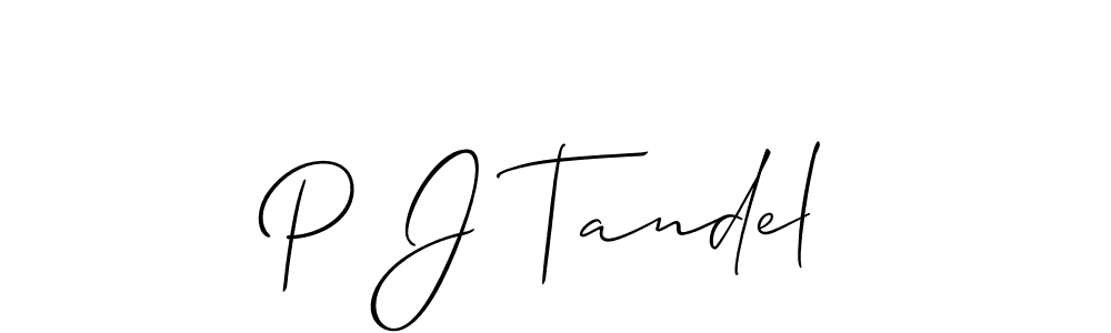 You can use this online signature creator to create a handwritten signature for the name P J Tandel. This is the best online autograph maker. P J Tandel signature style 2 images and pictures png